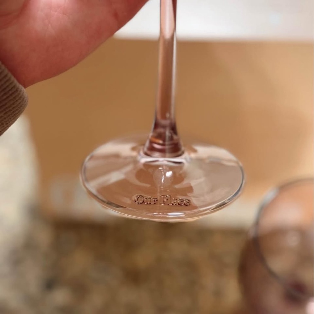 Our Place Pink Wine Glass Set - Picture 4 of 4